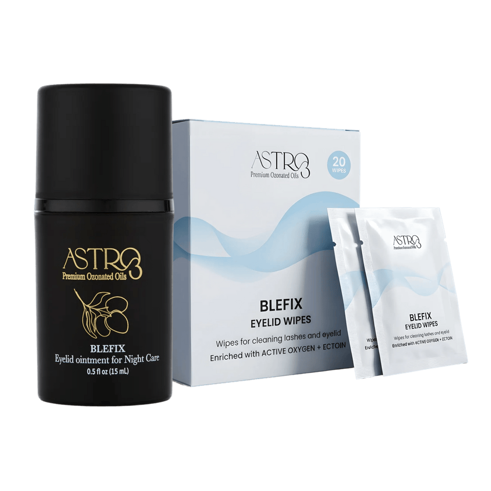 BLEFIX Eyelid Ointment + BLEFIX Cleansing Wipes - Kivema